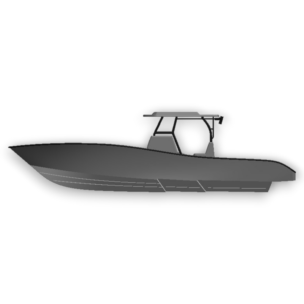 Print Boatworks 36 - Hull Only - Scale 3D Printable RC Boat Hull STL Files & Build Instructions