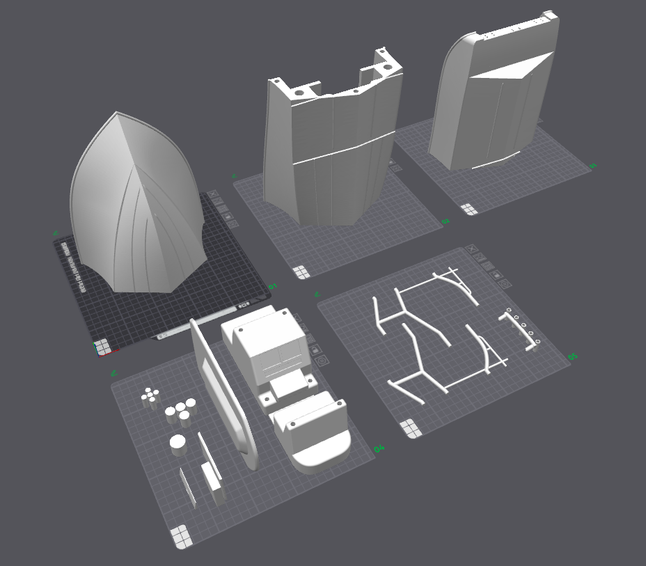 3d printable yellowfin 36 style boat parts