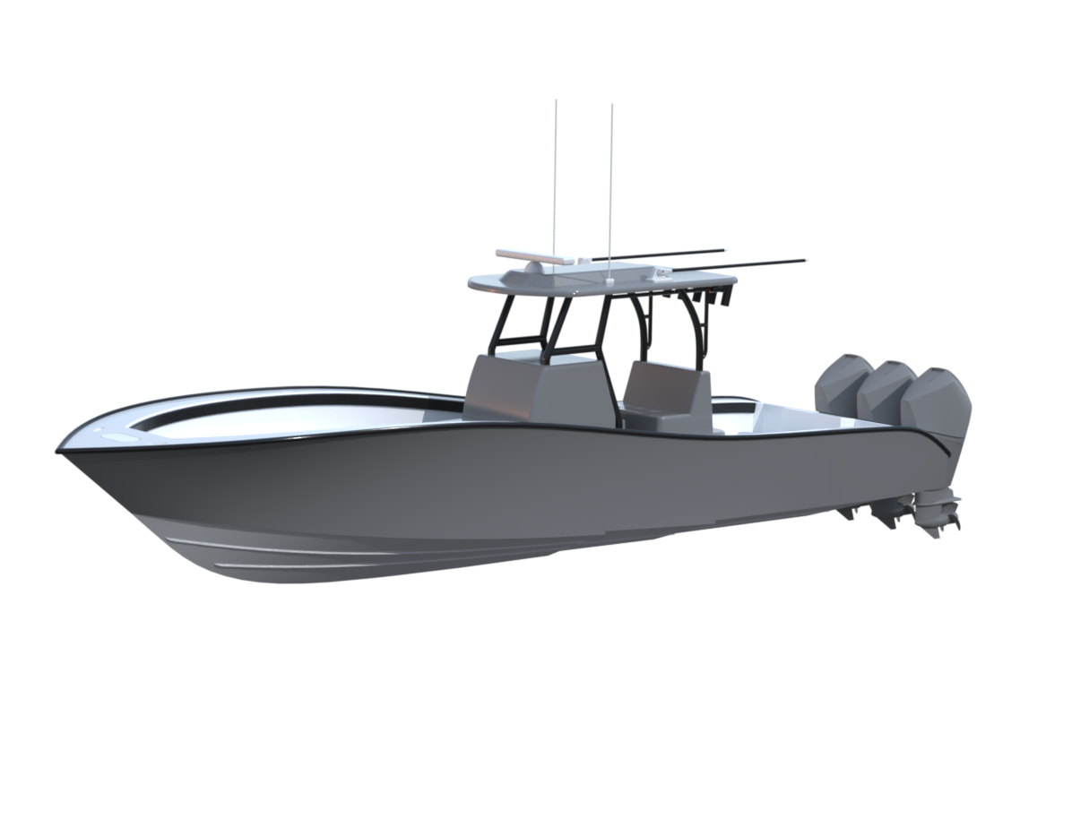 3d print ready rc boat inspired by a yellowfin