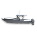 Print Boatworks 36 & Outboard Combo - Scale 3D Printable RC Boat & Outboard STL Files & Build Instructions