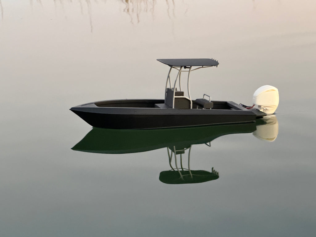 3d printed paramout 21 inspired rc boat